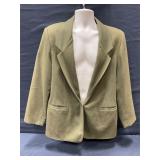Wool One Button Blazer
