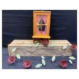 Wall Decor & Wooden Shelf w/ Window