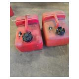 Red Plastic Gasoline Tanks