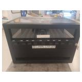 Black Lockable Vending Machine Cabinet