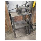 Bench Grinder on Metal Stand
