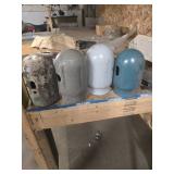 Four Metal Tank Covers