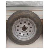 155/80D13 Trailer Tire on Rim