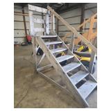 Wooden Staircase with Platform