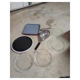 Kitchenware Lot with Grill Pan