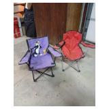 Folding Camping Chairs, Set of Two