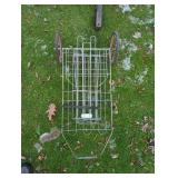 Metal Wire Utility Cart with Wheels