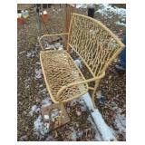 Aluminum Outdoor Bench with Patterned Design