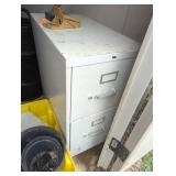 Metal Two-Drawer Filing Cabinet