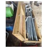 Metal Frame Components in Wooden Crate