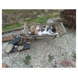 Rustic Wooden Wheelbarrow Decor