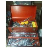 Red Stack-On Toolbox with Tools