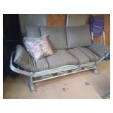 Metal Framed Outdoor Glider Sofa