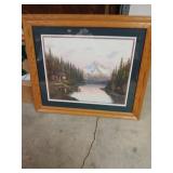 Framed Landscape Art by Mil A. Holland