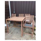 Metal Bar-Style Table and Chairs Set