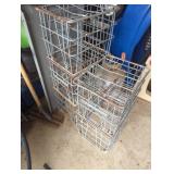 Five Metal Wire Storage Baskets