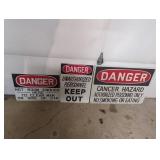 Three Industrial Warning Signs