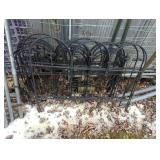 Black Metal Garden Fencing