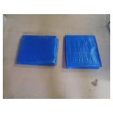 Two Blue Waterproof Tarps