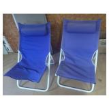 Purple Folding Lounge Chairs