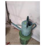 Green Plastic Watering Can
