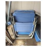 Two Blue Gravity Chairs