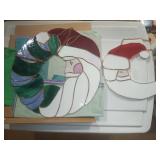 Stained Glass Christmas Decor Set