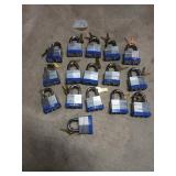 16 Hampton Padlocks Keyed Alike