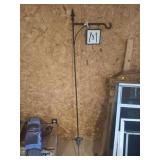 Garden Stake With Hanging Initial Sign