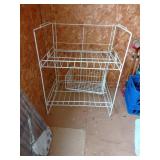 Metal Shelving and Folding Stand Set