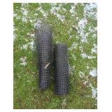 Two Rolls of Plastic Mesh Fencing