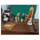 Religious Figurines and Crosses