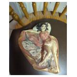 Reclining Woman Ceramic Wall Plaque