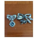 Lions Club Pins with Ribbon Motif- one stamped ste