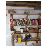 Basement Collection With Books and Tools