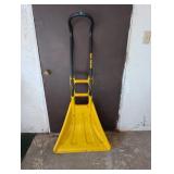 Yellow Poly Snow Pusher Shovel