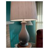 Gray Ceramic Table Lamp with Shade
