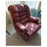 Burgundy Rocker Recliner Chair
