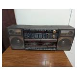 Vintage Dual Cassette Boombox