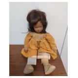 Cloth Doll with Real Hair