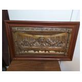 Framed Relief of The Last Supper
