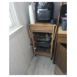 Wooden Cabinet with Wire Baskets