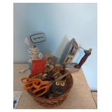 Kerosene Iron and Sewing Accessories