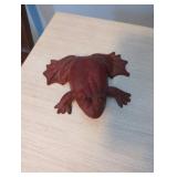 Cast Metal Frog Figurine