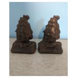 Metal Ship Bookends