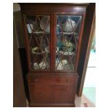 One piece Wooden Display Cabinet, 35x17x70