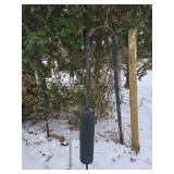 Metal Bird Feeder Pole Set