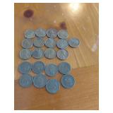 21 Wheat and Indian Head Pennies