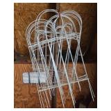 White Metal Garden Fence Panels