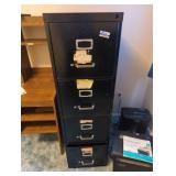 Black Metal Filing Cabinet